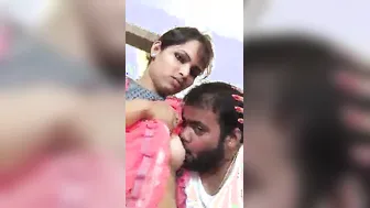 GF Getting Boobs Sucked Moaning Softly First Time Ever