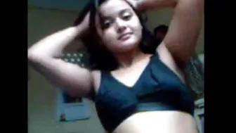 Cute Teen Stripping Naked On Webcam Showing Everything For Bf