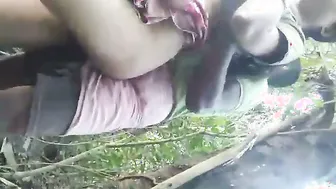 Bengali GF Fucking Outdoors In The Jungle Hideaway