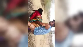 Village Slut Taking Dick From Behind Outdoors Like An Animal