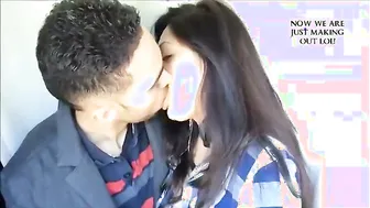 Sexy GF Making Out With Her Man In Mall Changing Room
