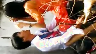 Young Indian Couple Having Quick Fuck Behind College Building