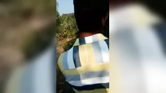 College Teen Couple Sneaking Outdoor Fun After Classes Finish