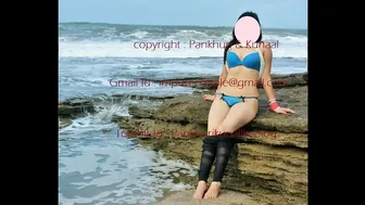 Newlywed Couple Making Love Outdoors On Their Honeymoon Getaway