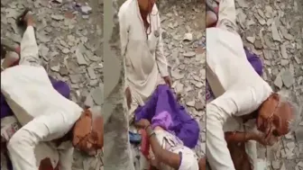 Old Uncle Caught Fucking Young Girl In Empty Backyard Secretly