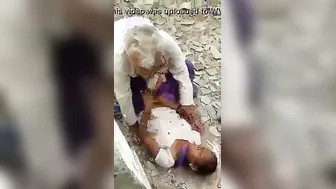 Old Uncle Caught Fucking Young Girl In Empty Backyard Secretly