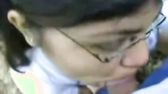 Desi Teen Sucking Dick Behind The Trees In The Public Park