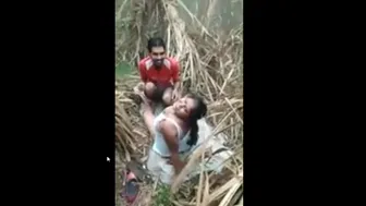 Village GF Fucking BF Behind Farm Fields Quietly