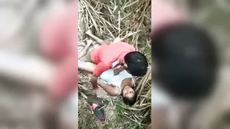 Village GF Fucking BF Behind Farm Fields Quietly