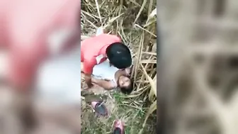 Village GF Fucking BF Behind Farm Fields Quietly