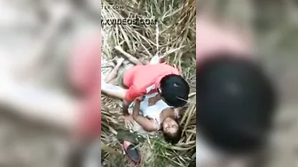 Village GF Fucking BF Behind Farm Fields Quietly