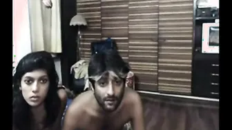 Horny Young Couple Making Love In Bedroom After Parents Left Home