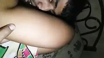 Squeezing And Sucking On My Teenage GF's Perky Nipples