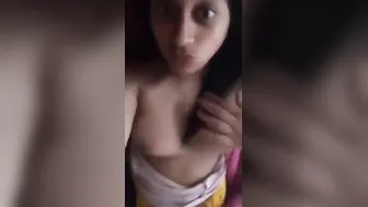 My Young Indian GF Showing Off Her Perfect Natural Boobs
