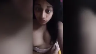 My Young Indian GF Showing Off Her Perfect Natural Boobs