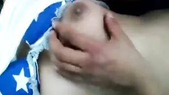 Teenage Babe Riding Me Hard In Backseat Of Car Parked Outside Town