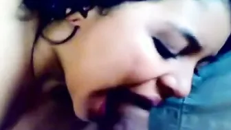 Young GF Giving Sloppy Blowjob In Homemade Video Clip