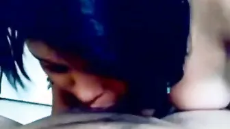 Young GF Giving Sloppy Blowjob In Homemade Video Clip