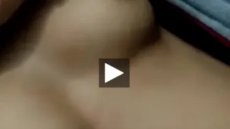 Hairy Desi GF Teasing Him By Spreading Wide On The Bed