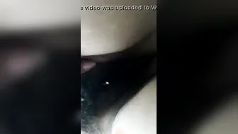 Hairy Desi GF Teasing Him By Spreading Wide On The Bed
