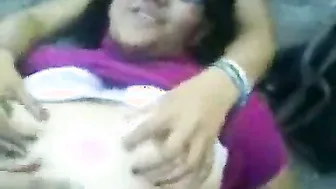 Chubby GF Fucking BF While Friends Watch It