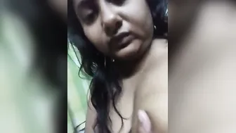 Busty Wife Showing Massive Boobs Squeezing Them On Hidden Cam