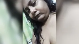 Busty Wife Showing Massive Boobs Squeezing Them On Hidden Cam