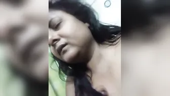Busty Wife Showing Massive Boobs Squeezing Them On Hidden Cam