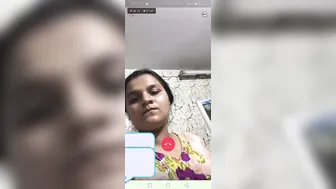 Wife Spreading Pussy Wide Teasing Him On Late Night Video Call