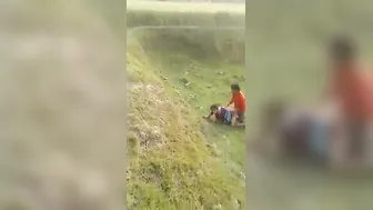 Village Girl Getting Pounded Outdoors By Paying Customer Rough