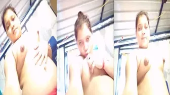 Thick Bhabhi Showing Off Her Big Tits On Selfie Camera Alone