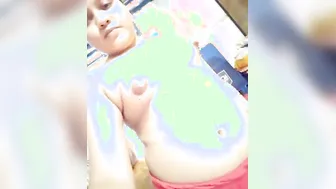 Thick Bhabhi Showing Off Her Big Tits On Selfie Camera Alone