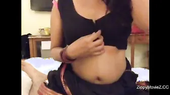 Married Bhabhi Getting Ready With Huge Boobs Showing Condom Prep