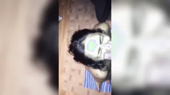 Married Bhabhi Taking Massive Load On Her Face From Young Stud
