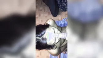 Married Bhabhi Taking Massive Load On Her Face From Young Stud