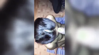 Married Bhabhi Taking Massive Load On Her Face From Young Stud