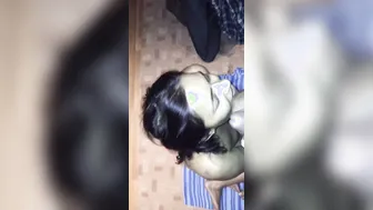 Married Bhabhi Taking Massive Load On Her Face From Young Stud