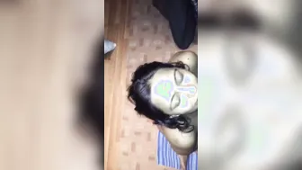 Married Bhabhi Taking Massive Load On Her Face From Young Stud