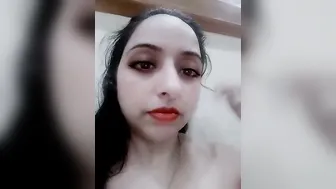 Naughty Wife Filming Her Naked Body Alone At Home For BF