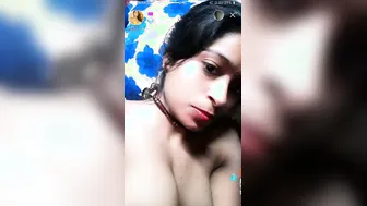 Leaked Private Video Call Of Horny Bhabhi Chatting Nasty On Cam