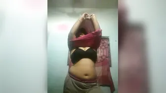 Desi Babe With Massive Boobs Doing Striptease In Private Footage
