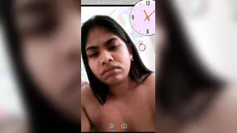 Busty GF Showing Her Boobs On Video Call With Her Man