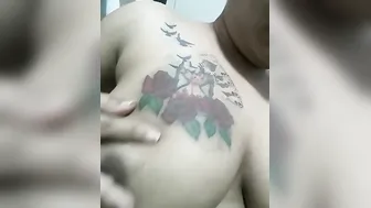 Tattooed Tamil GF Stripping Naked In Private Mms Leak