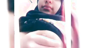 Shy Covered Girl Revealing Her Big Natural Boobs On Hidden Cam