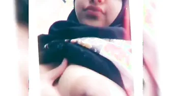 Shy Covered Girl Revealing Her Big Natural Boobs On Hidden Cam