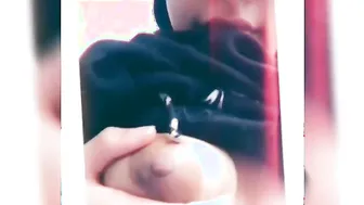 Shy Covered Girl Revealing Her Big Natural Boobs On Hidden Cam