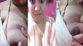 Married Wife Having Secret Video Call With Her Lover Late Night