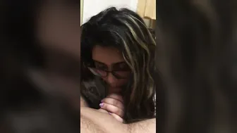 Chubby Indian Wife Pleasing Her Husband With Her Mouth