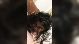 Chubby Indian Wife Pleasing Her Husband With Her Mouth