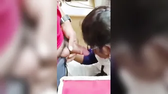 Shy Nerdy GF Attempting Her Very First Blowjob Ever